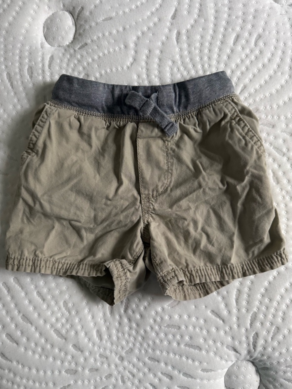 OshKosh B'gosh Khaki Shorts with Gray Waistband